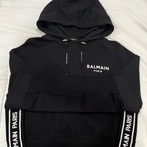 Balmain Cropped Hoodie